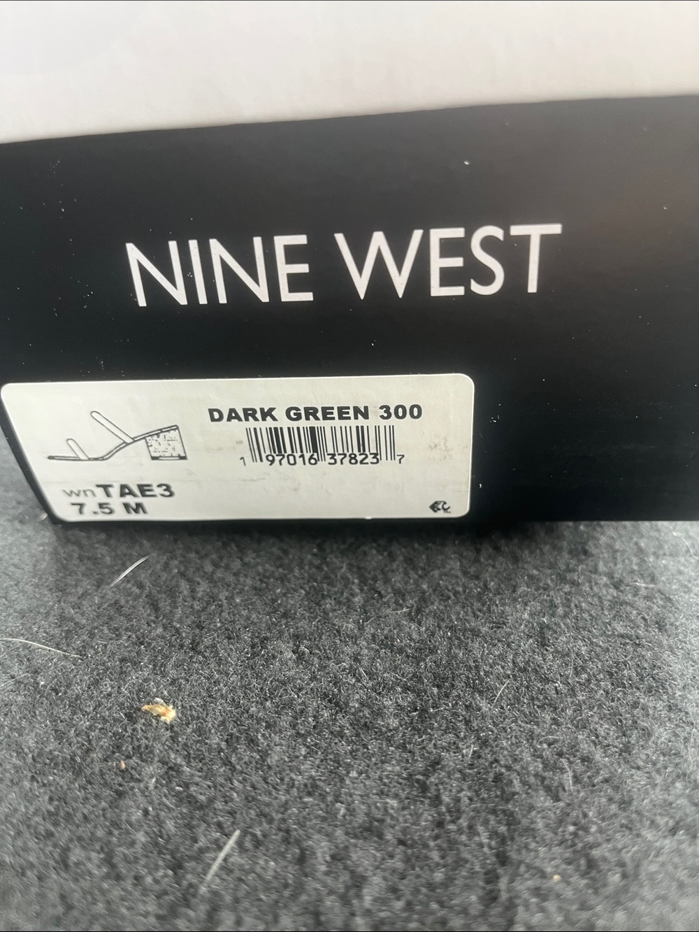 Nine West Dark Green 300 Patent Cork Block Heel Sandals - Picture 8 of 8